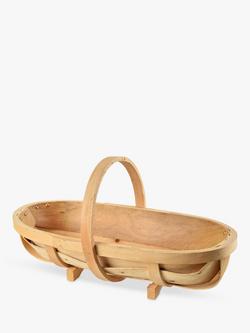 Burgon & Ball Traditional Garden Trug, FSC-Certified (Populus Wood), Natural, Natural