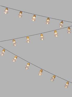 John Lewis 20 Mini Festoon Lights, Clear
