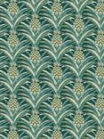 John Lewis Ananas Forest Fabric, Green