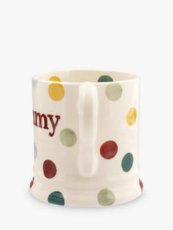 Emma Bridgewater 'Mummy' Polka Dot Half Pint Mug, 300ml, Multi - view 2, Multi