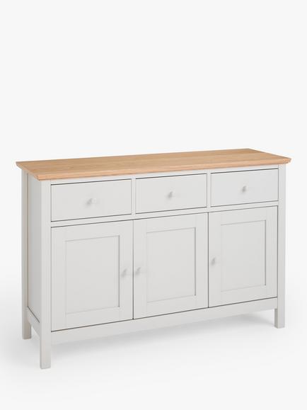 John Lewis Wilton Wide Sideboard, Linen, Linen