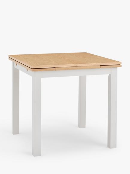 John Lewis Wilton 2-4 Seater Extending Dining Table, Linen - view 2, Linen
