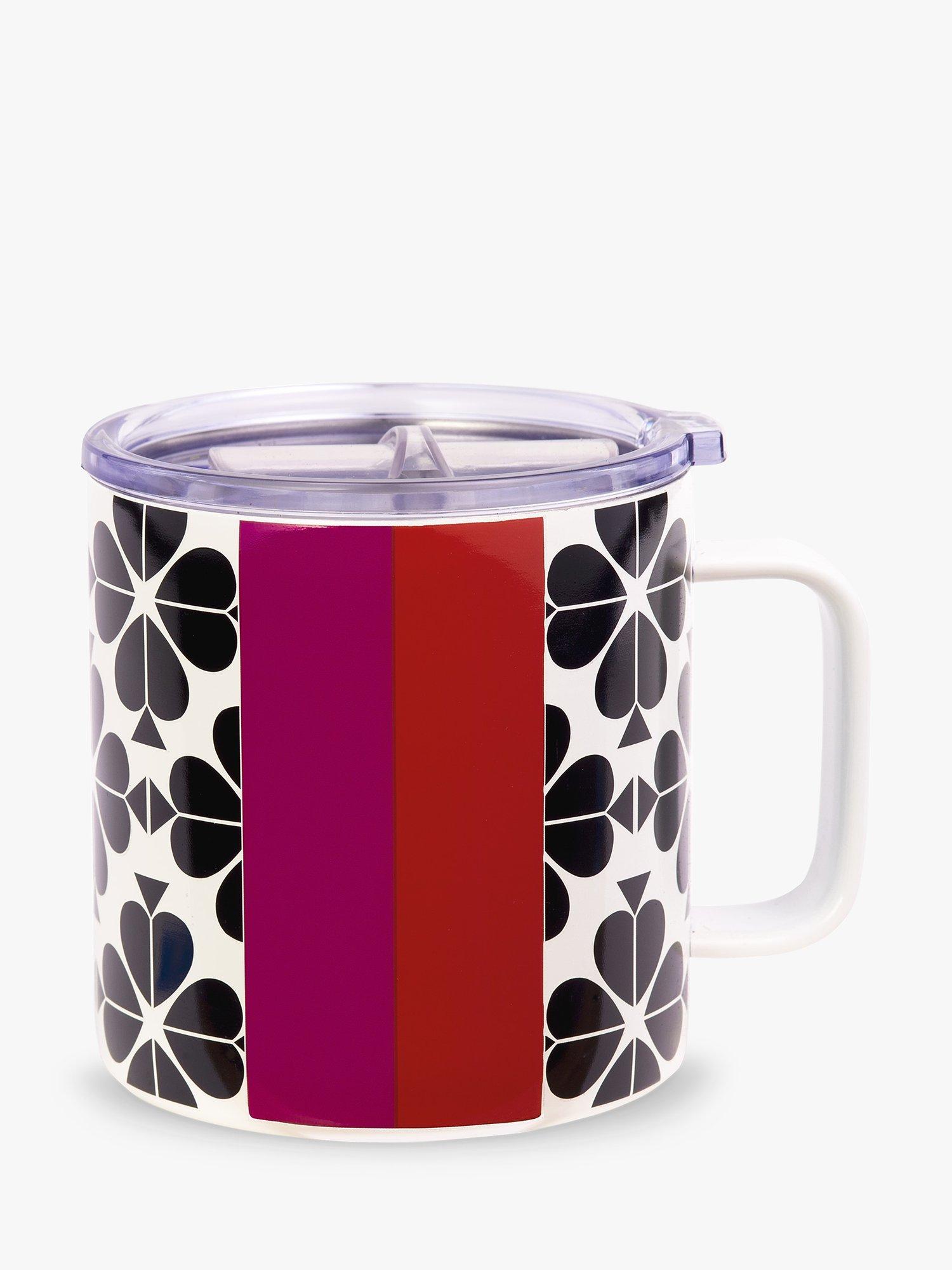 kate spade new york Spade Flower Travel Mug, Multi, 454ml