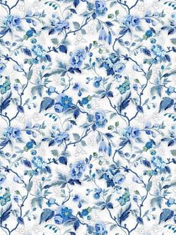 Designers Guild Craven Street Flower Furnishing Fabric, Woad