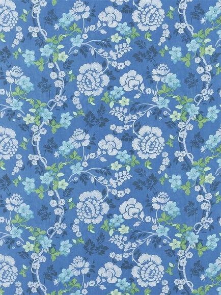 Designers Guild Eagle House Damask Furnishing Fabric, Woad