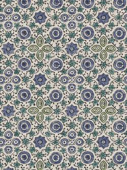 John Lewis Geolite Fabric, Blue, Blue