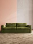 Swoon Evesham Large 3 Seater Sofa Bed, Easy Velvet Fern