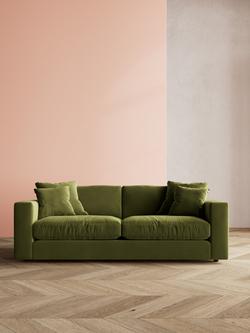 Swoon Althaea Large 3 Seater Sofa - view 2, Easy Velvet Fern