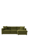 Swoon Althaea Grand 4 Seater RHF Corner Sofa, Easy Velvet Fern