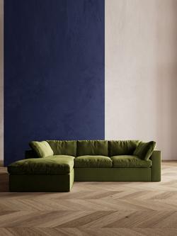 Swoon Seattle Grand 4 Seater LHF Chaise End Sofa - view 2, Easy Velvet Fern