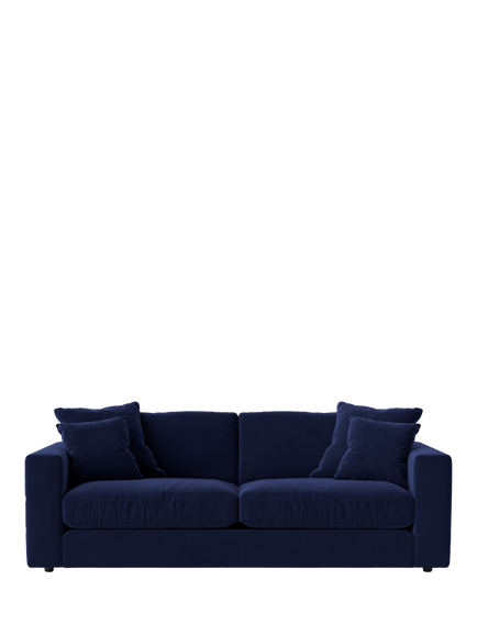 Swoon Althaea Large 3 Seater Sofa, Easy Velvet Ink