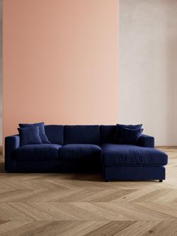 Swoon Althaea Grand 4 Seater RHF Corner Sofa - view 2, Easy Velvet Ink