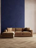 Swoon Althaea Grand 4 Seater LHF Corner Sofa, Easy Velvet Biscuit