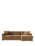 Swoon Althaea Grand 4 Seater RHF Corner Sofa, Easy Velvet Biscuit