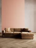 Swoon Althaea Grand 4 Seater RHF Corner Sofa, Easy Velvet Biscuit
