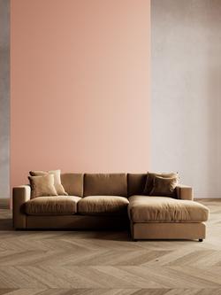 Swoon Althaea Grand 4 Seater RHF Corner Sofa - view 2, Easy Velvet Biscuit
