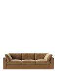 Swoon Seattle Large 3 Seater Sofa, Easy Velvet Biscuit
