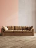 Swoon Seattle Large 3 Seater Sofa, Easy Velvet Biscuit