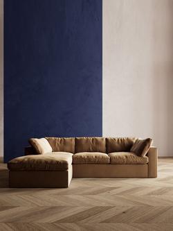 Swoon Seattle Grand 4 Seater LHF Chaise End Sofa - view 2, Easy Velvet Biscuit