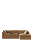 Swoon Seattle Grand 4 Seater RHF Chaise End Sofa, Easy Velvet Biscuit