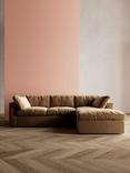 Swoon Seattle Grand 4 Seater RHF Chaise End Sofa, Easy Velvet Biscuit