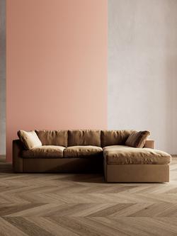 Swoon Seattle Grand 4 Seater RHF Chaise End Sofa - view 2, Easy Velvet Biscuit