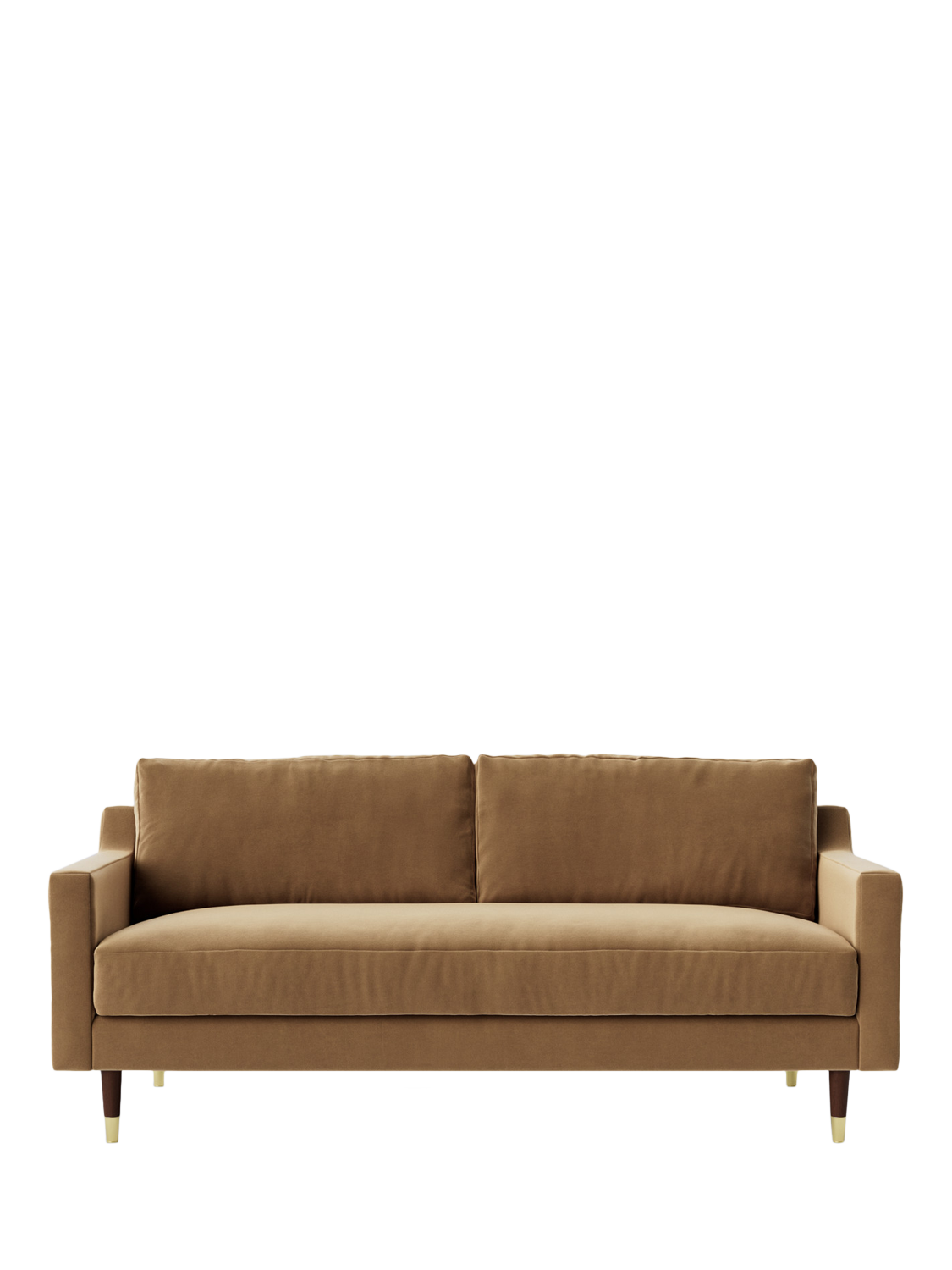 Rieti Range, Swoon Rieti Medium 2 Seater Sofa, Easy Velvet Biscuit