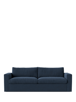 Swoon Evesham Large 3 Seater Sofa Bed, Smart Wool Indigo