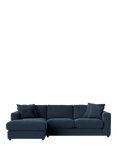 Swoon Althaea Grand 4 Seater LHF Corner Sofa, Smart Wool Indigo