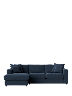 Swoon Althaea Grand 4 Seater LHF Corner Sofa, Smart Wool Indigo