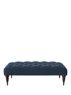 Swoon Plymouth Footstool, Smart Wool Indigo