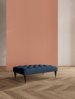 Swoon Plymouth Footstool - view 2, Smart Wool Indigo