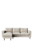 Swoon Evesham Grand 4 Seater LHF Chaise End Sofa, Dark Leg, House Weave Chalk