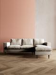 Swoon Evesham Grand 4 Seater RHF Chaise End Sofa, Dark Leg, House Weave Chalk