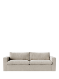Swoon Evesham Large 3 Seater Sofa Bed, House Weave Chalk