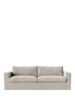 Swoon Evesham Large 3 Seater Sofa Bed, House Weave Chalk