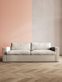 Swoon Evesham Large 3 Seater Sofa Bed - view 2, House Weave Chalk