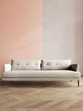 Swoon Kalmar Large 3 Seater Sofa, Dark Leg, House Weave Chalk
