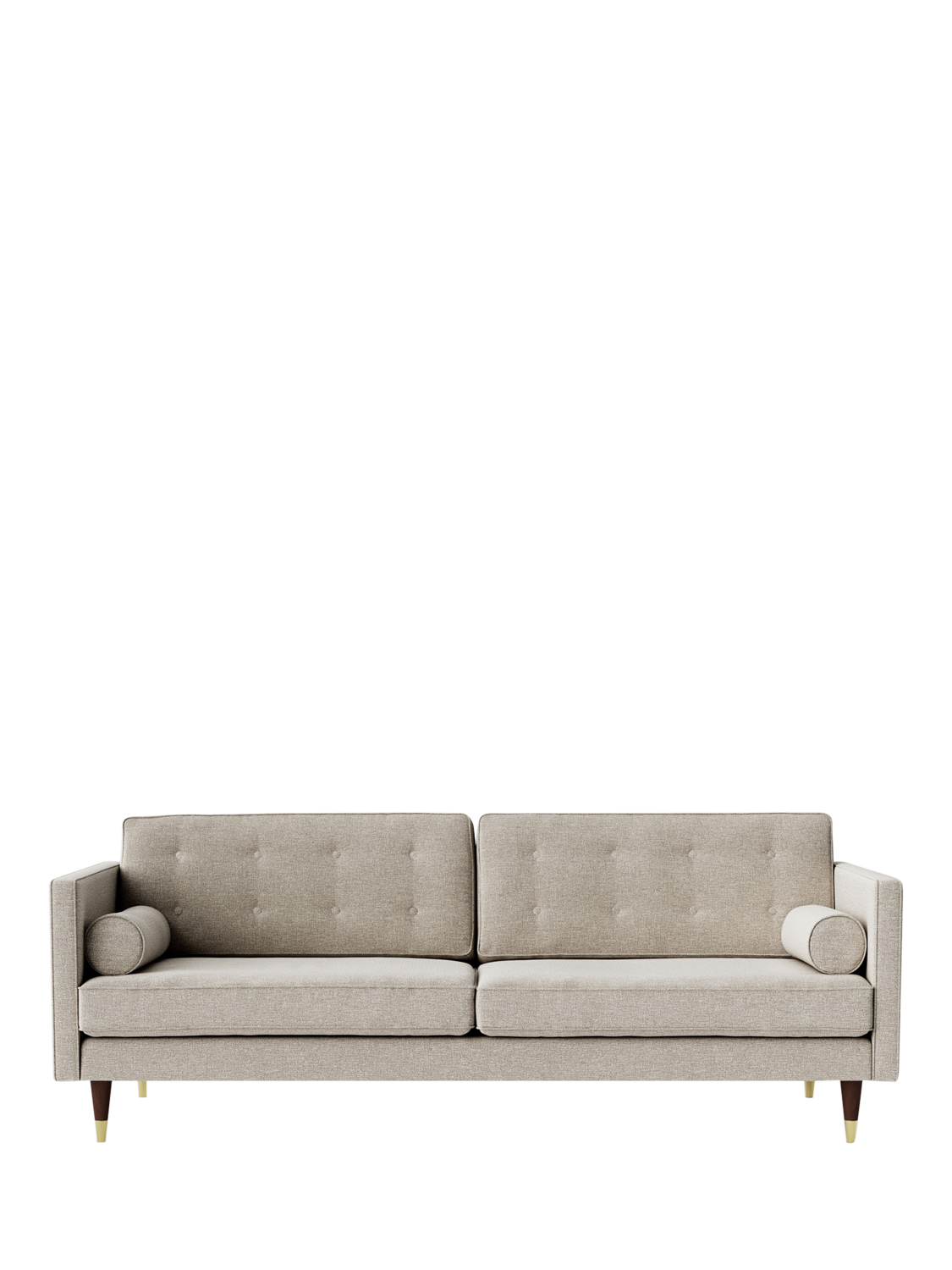 Porto Range, Swoon Porto Large 3 Seater Sofa, Dark Leg