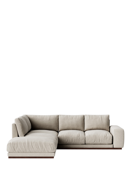 Swoon Denver Grand 4 Seater LHF Corner End Sofa, House Weave Chalk