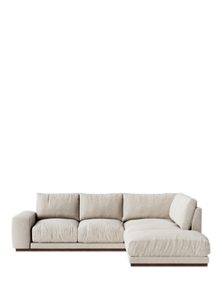 Swoon Denver Grand 4 Seater RHF Corner End Sofa, House Weave Chalk