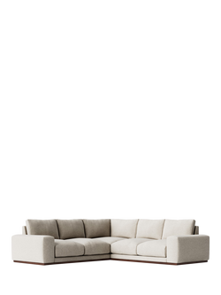 Swoon Denver Grand 5 Seater Corner Sofa, House Weave Chalk