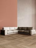 Swoon Denver Grand 5 Seater Corner Sofa, House Weave Chalk
