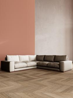 Swoon Denver Grand 5 Seater Corner Sofa - view 2, House Weave Chalk