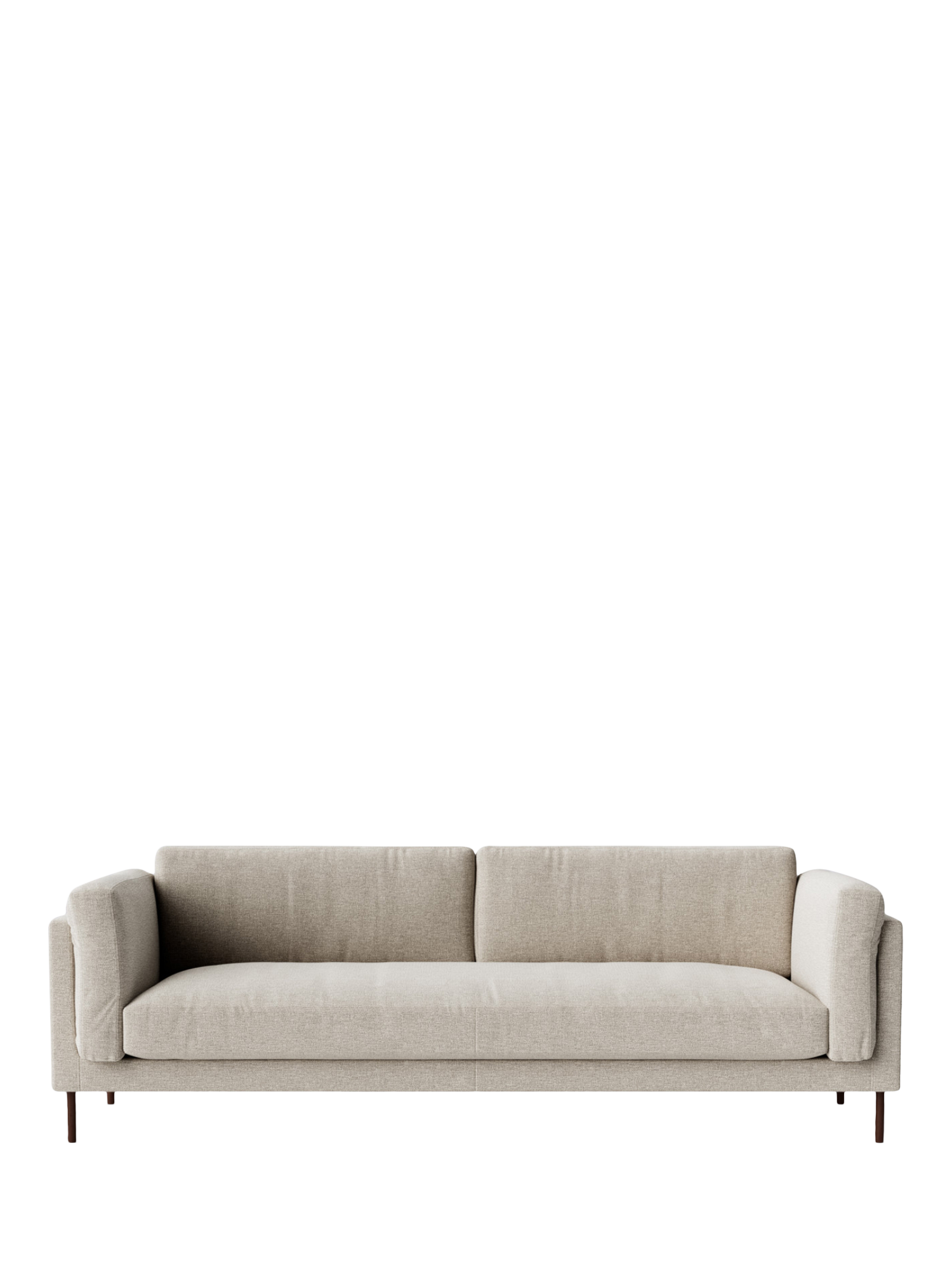Munich Range, Swoon Munich Large 3 Seater Sofa, Metal Leg, House Weave Chalk