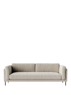 Swoon Munich Large 3 Seater Sofa, Dark Leg, House Weave Chalk