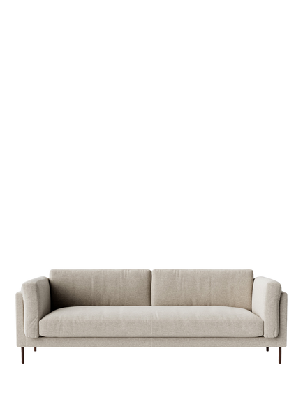 Swoon Munich Large 3 Seater Sofa, Dark Leg, House Weave Chalk