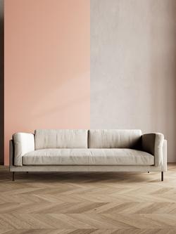 Swoon Munich Large 3 Seater Sofa, Dark Leg - view 2, House Weave Chalk