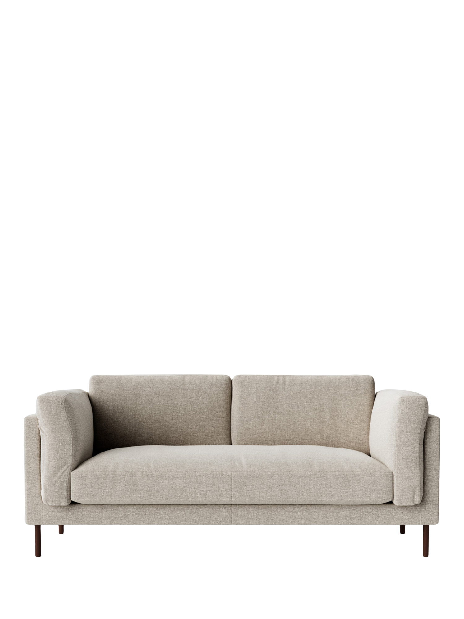 Munich Range, Swoon Munich Medium 2 Seater Sofa, Dark Leg, House Weave Chalk