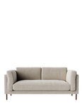 Swoon Munich Medium 2 Seater Sofa, Dark Leg, House Weave Chalk